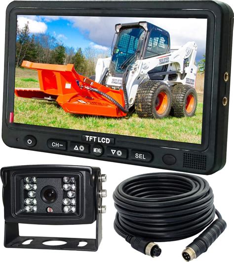 bobcat skid steer backup camera|backup camera for skid loader.